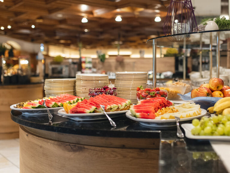 Frühstücksbuffet, Obstbereich