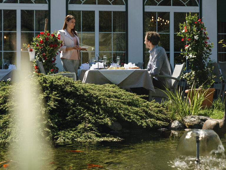 Dinner im Gastgarten