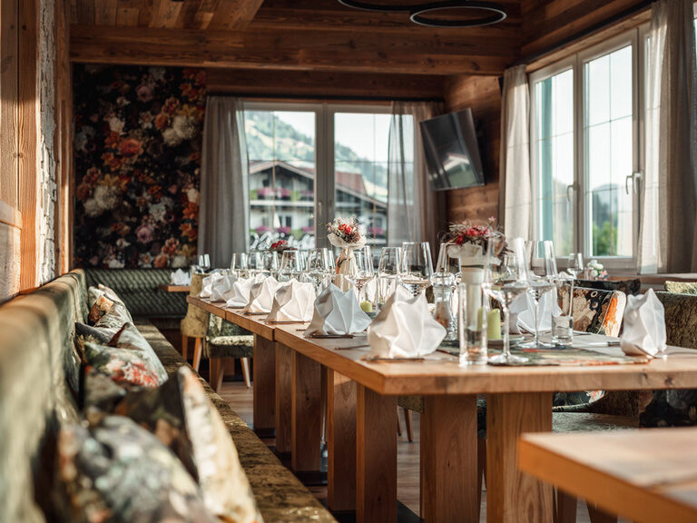 Festliche Deko im Almstüberl