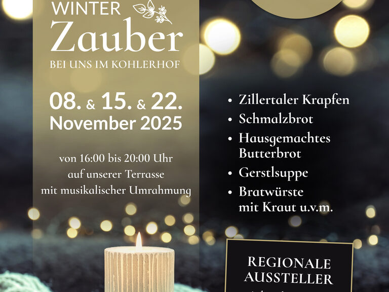 Programm für den Winterzauber im Hotel Kohlerhof